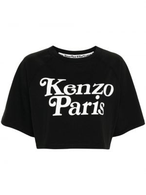 Тениска с принт Kenzo черно