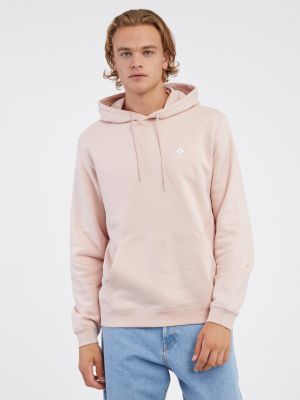Kapučdžemperis ar izšuvumiem Converse rozā
