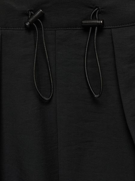 Plisované nohavice Mango čierna