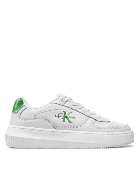 Αθλητικό sneakers chunky Calvin Klein Jeans λευκό