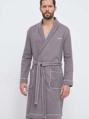 Bavlněný župan Calvin Klein Underwear šedý
