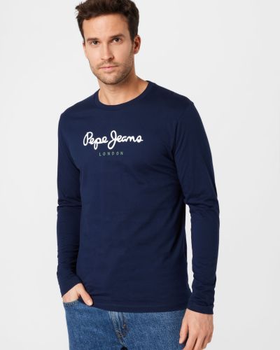Marškinėliai ilgomis rankovėmis ilgomis rankovėmis Pepe Jeans mėlyna