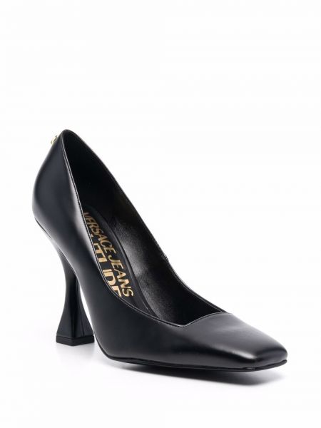 Calzado con tacón slip on Versace Jeans Couture negro
