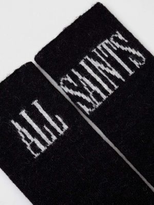 Rękawiczki Allsaints czarne