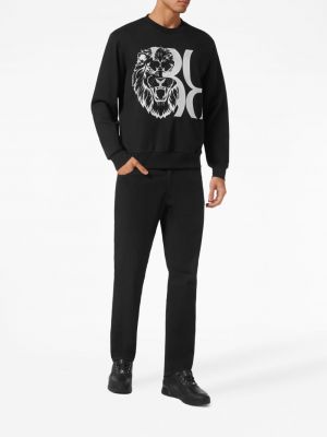 Sweatshirt aus baumwoll mit print Billionaire schwarz