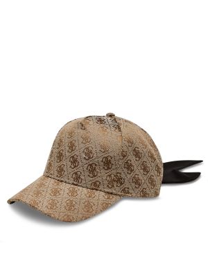 Gorra con estampado Guess marrón