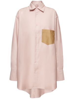 Pamučna košulja s džepovima Jw Anderson ružičasta