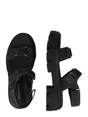 Chunky sandále Warehouse čierna