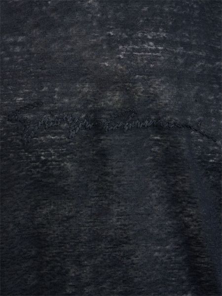 Camiseta de lino de tela jersey Giorgio Armani