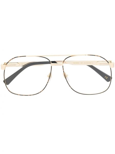 Csíkos szemüveg Gucci Eyewear aranyszínű