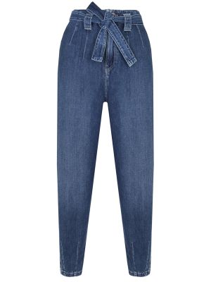 Хлопковые джинсы бойфренды Polo Ralph Lauren синие