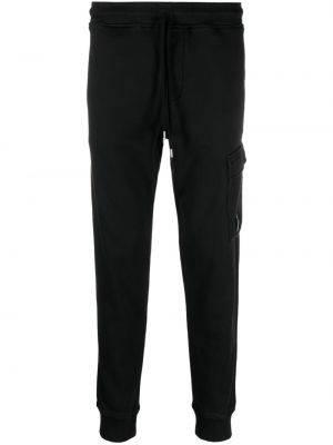 Pantaloni sport din bumbac C.p. Company negru