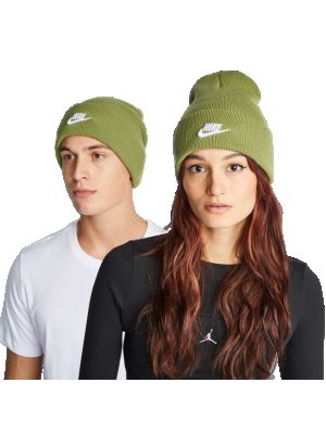 Cappello con visiera in maglia Nike verde
