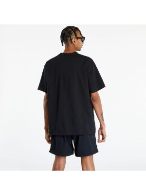 Bavlněné tričko s krátkými rukávy s potiskem Nike černé