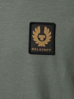 Camiseta de algodón de tela jersey Belstaff verde