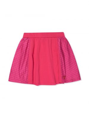 Puuvilla mini hame tytöille Emporio Armani Kids pinkki