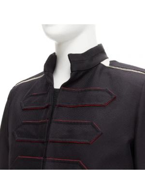 Jedwabna kurtka retro Valentino Vintage czarna