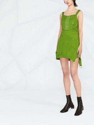 Pieguļoša mini kleita Acne Studios zaļš