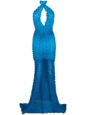 Dzianinowa sukienka Chet Lo niebieska