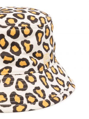 Mütze aus baumwoll mit print mit leopardenmuster Rabanne
