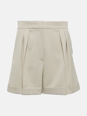 Pantalones cortos de lana Max Mara beige