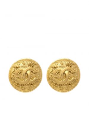 Σκουλαρίκια με κουμπιά Chanel Pre-owned χρυσό