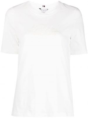 Haftowana koszulka Tommy Hilfiger biała