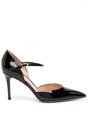 Patent læder læder pumps Gianvito Rossi sort