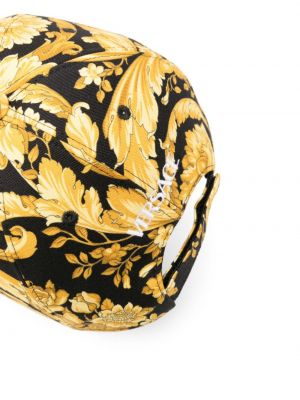 Raštuotas siuvinėtas kepurė su snapeliu Versace