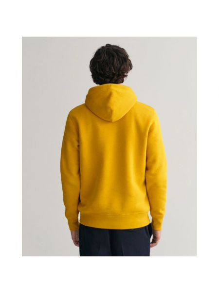 Sudadera con capucha retro Gant amarillo
