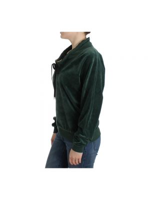 Suéter de terciopelo‏‏‎ de algodón Roberto Cavalli verde