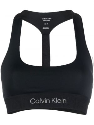 Sport trykt bh Calvin Klein svart