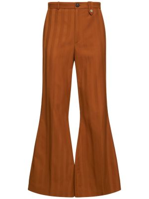 Vlněné kalhoty Egonlab oranžové