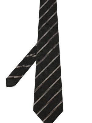 Шелковый шерстяной галстук Tom Ford черный