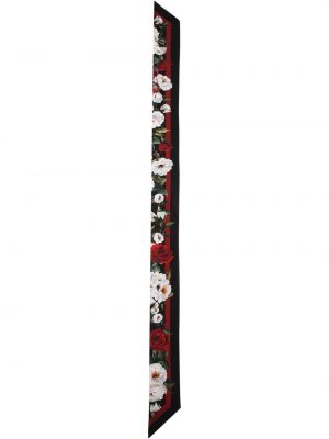 Pañuelo de flores con estampado Dolce & Gabbana negro