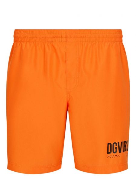 Painettu shortsit Dolce & Gabbana Dgvib3 oranssi