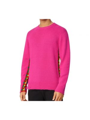 Jersey de lana de tela jersey Versace rosa