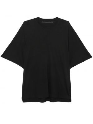 Bavlnené tričko s potlačou s abstraktným vzorom Julius čierna