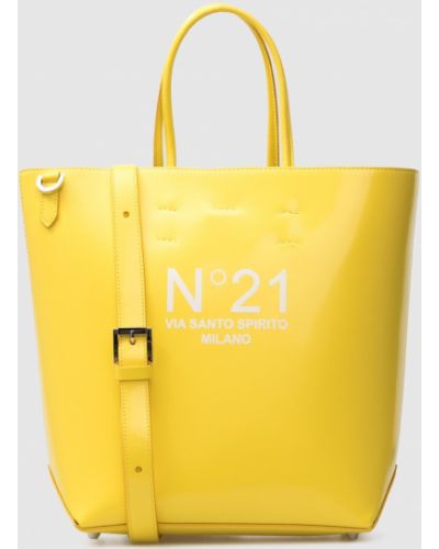 Тоут сумка через плече з логотипом N°21, жовта