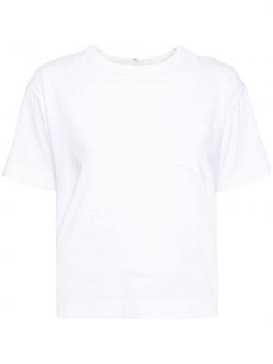 Bombažna majica Sacai bela