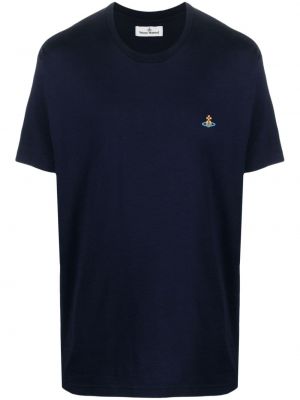 Памучна тениска Vivienne Westwood синьо
