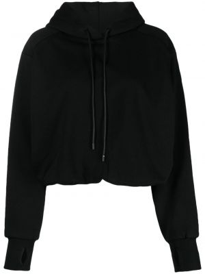 Pamučna hoodie s kapuljačom Juun.j crna