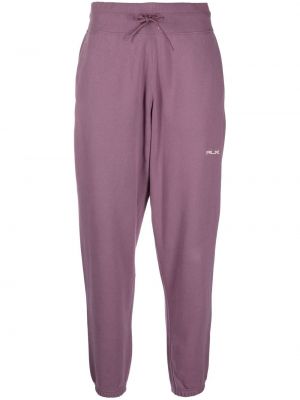 Siuvinėtos sportinės kelnes Rlx Ralph Lauren violetinė