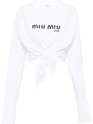 T-shirt mit print Miu Miu