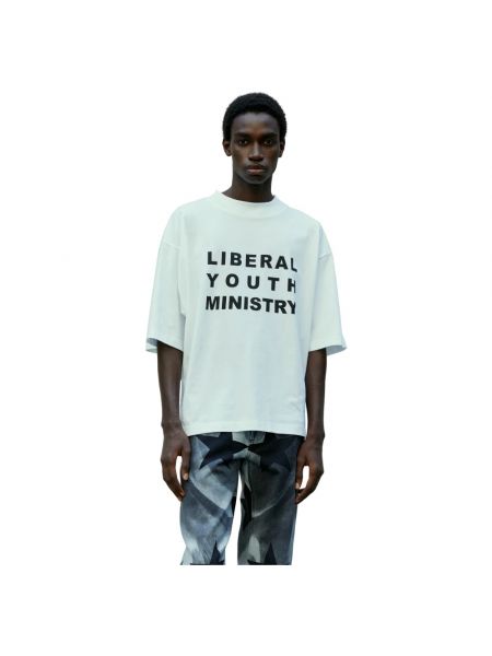 T-shirt mit print Liberal Youth Ministry weiß
