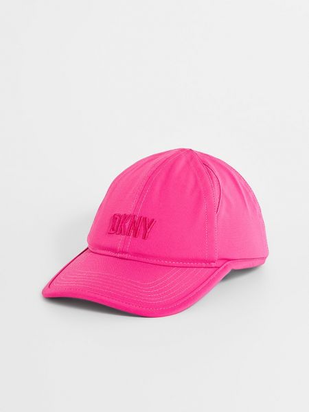 Różowa czapka z daszkiem Dkny