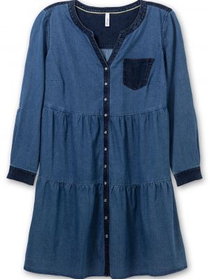 Robe chemise Sheego bleu