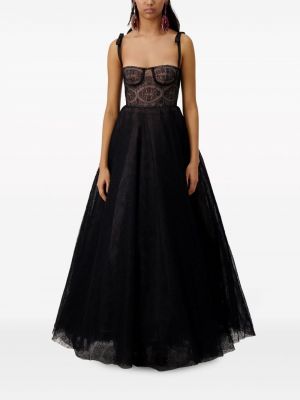 Sukienka wieczorowa koronkowa Giambattista Valli czarna