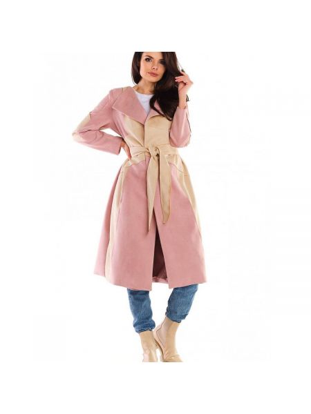 Kabát Awama růžový