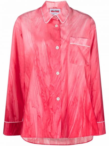 Camicia di cotone con stampa Umit Benan X F.r.s. rosso
